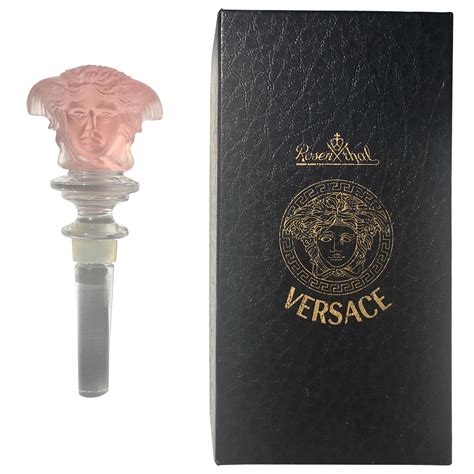 versace rosenthal glass bottle stopper|rosenthal Versace wine stopper.